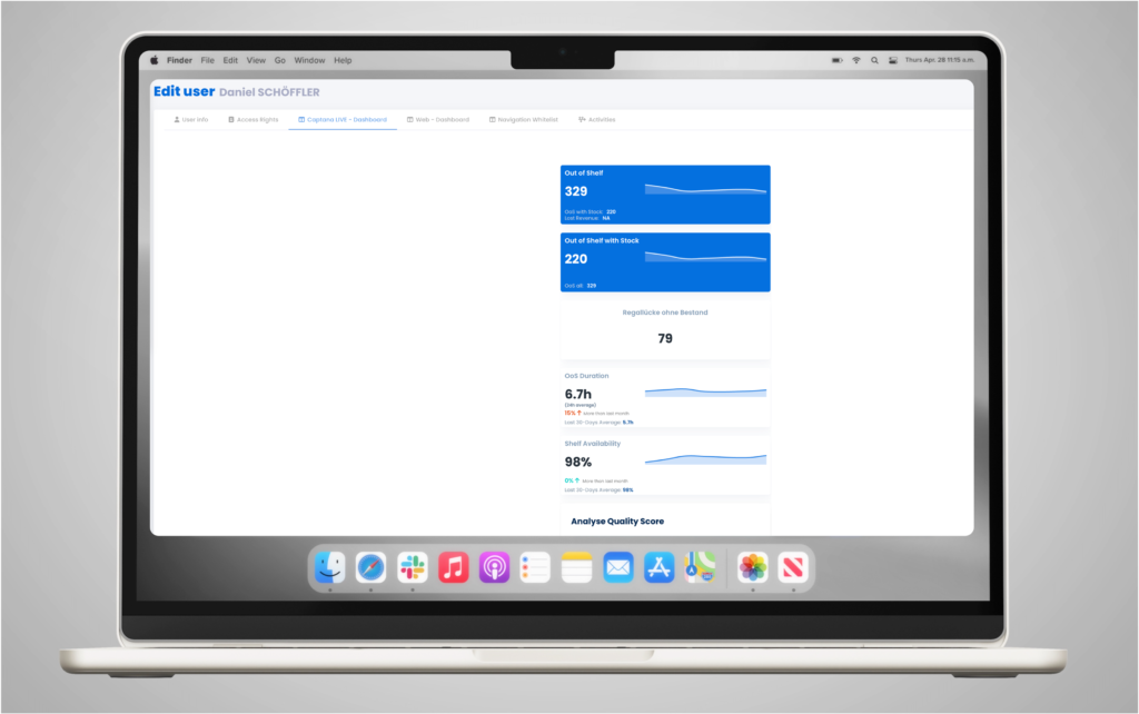 App-Dashboard individualisieren