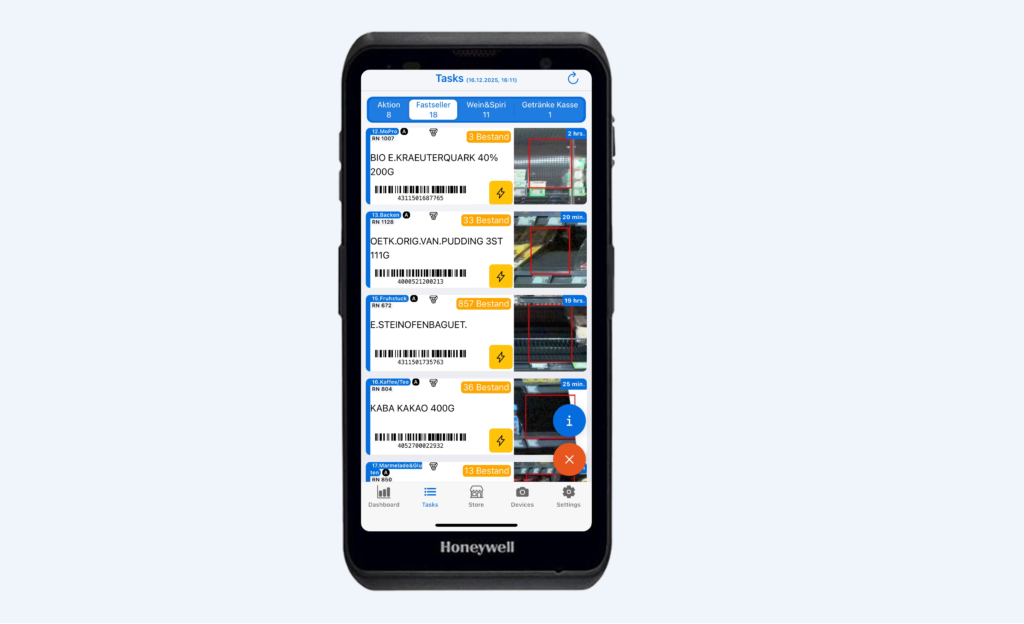 Nachfüllaufgaben verstehen, finden und erledigen