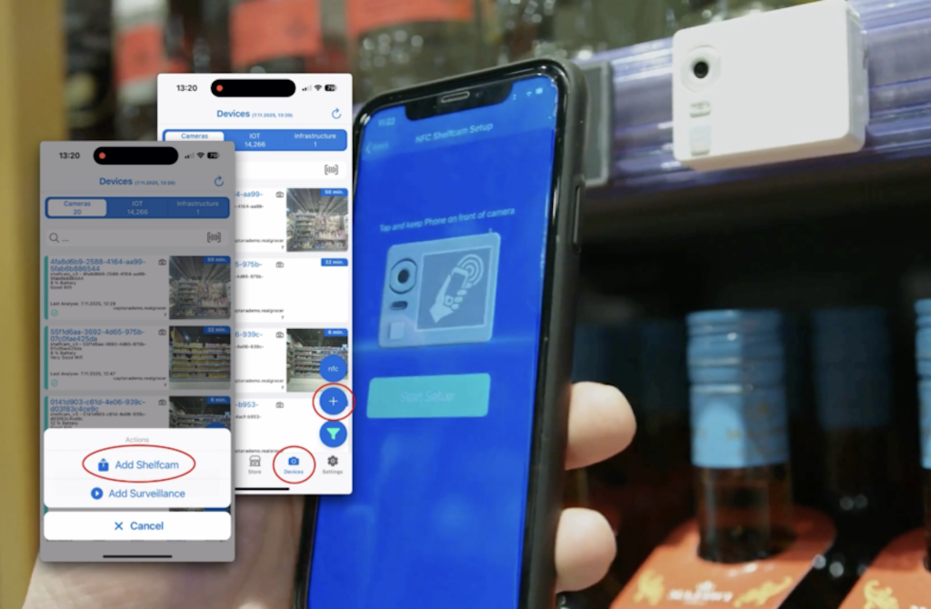 Regalkamera – Aktivierung via Captana LIVE App